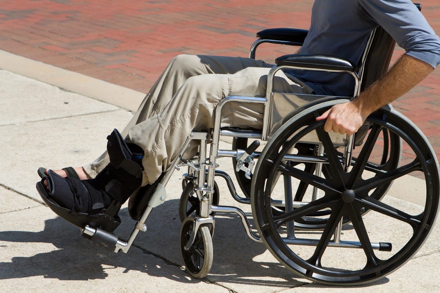 man in wheelchair