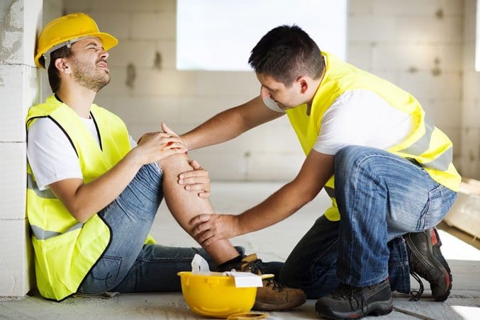 construction worker injury