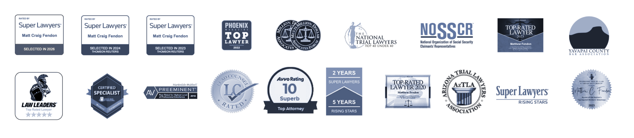 Fendon Awards and Achievements