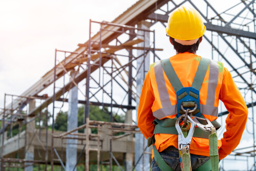 construction worker on the job