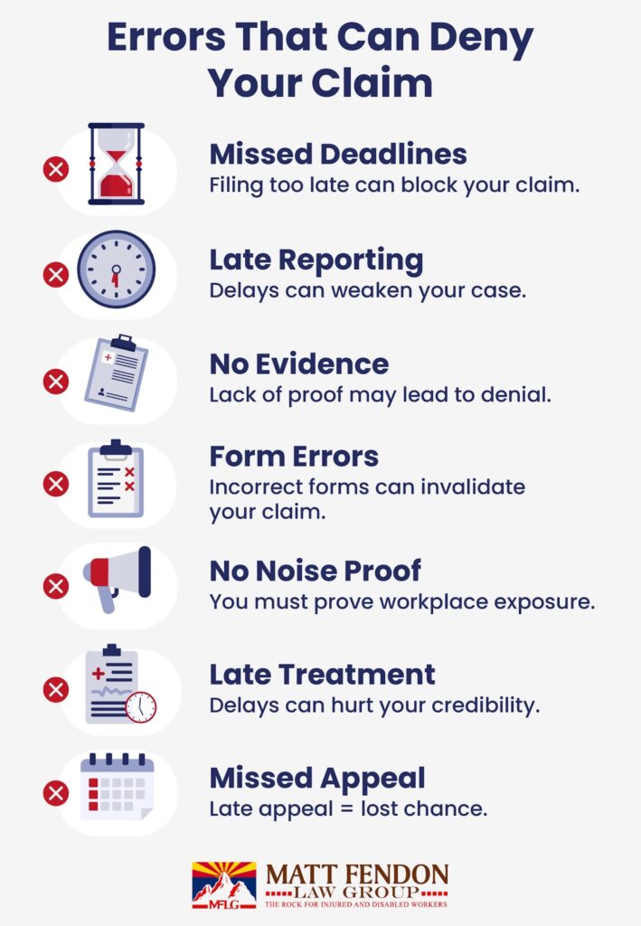 Errors that can deny your claim